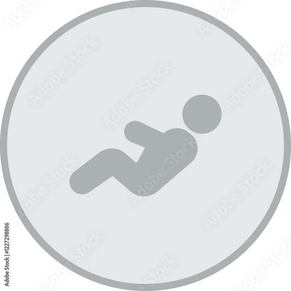 Fototapeta Sit Ups Vector Icon Design