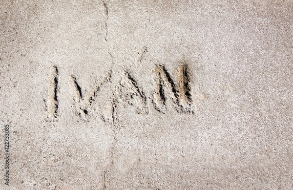 Obraz Ivan written in concrete