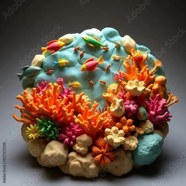 Fototapeta christmas tree with coins