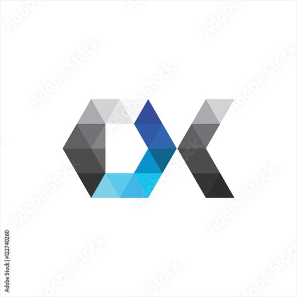 Obraz Colorful abstract diamond logo