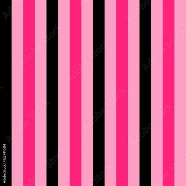Fototapeta Seamless stripes pattern background in pink and black.