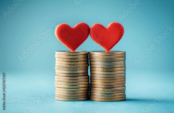 Obraz heart and coins