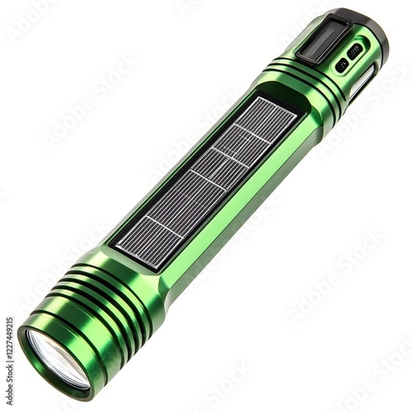Fototapeta Sleek and Eco Friendly Solar Powered Flashlight with Futuristic Design