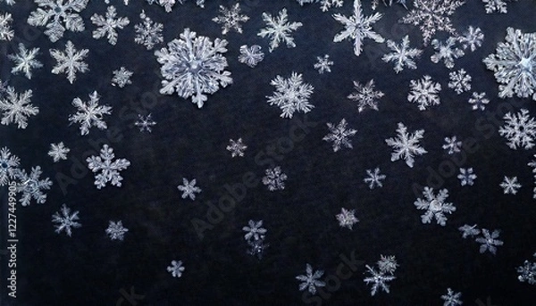 Obraz 雪の結晶のイラスト