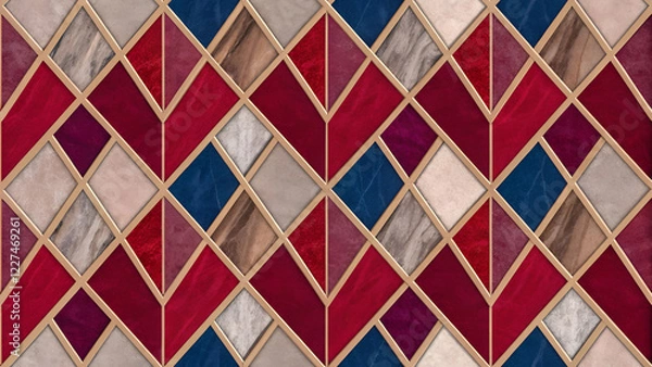 Obraz traditional thai style fabric pattern