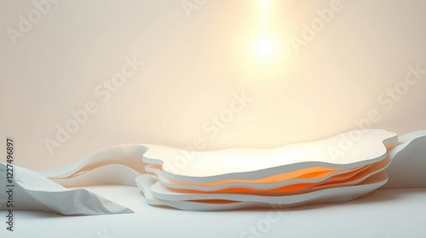 Obraz close up of a towel on the bed