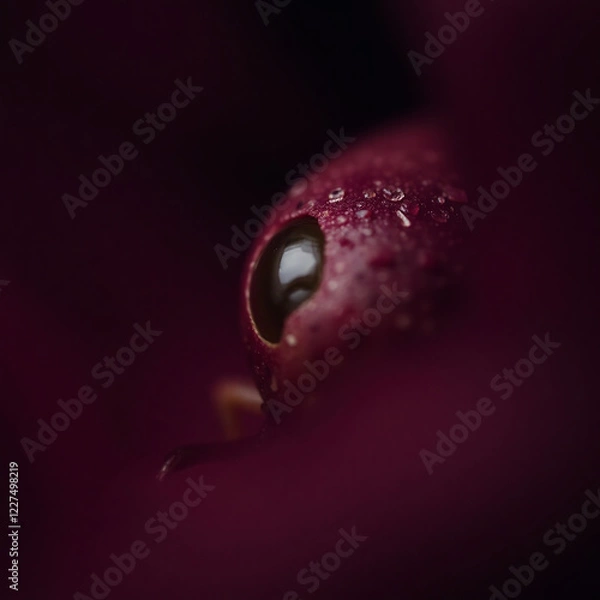 Obraz close up of eye with blood