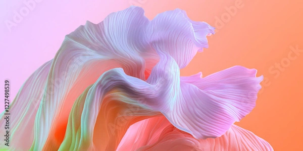 Fototapeta Abstract Pastel Fabric Swirl