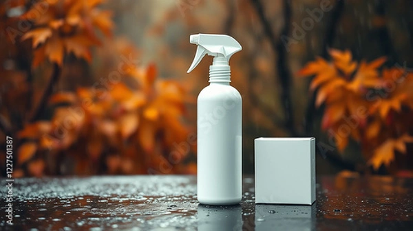 Obraz spray bottle in the garden