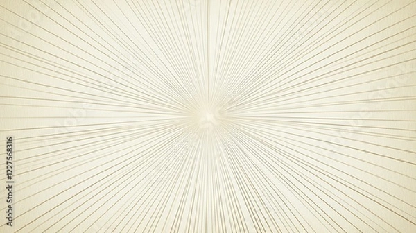 Fototapeta Sinuous arcs radiating from a single focal point outward