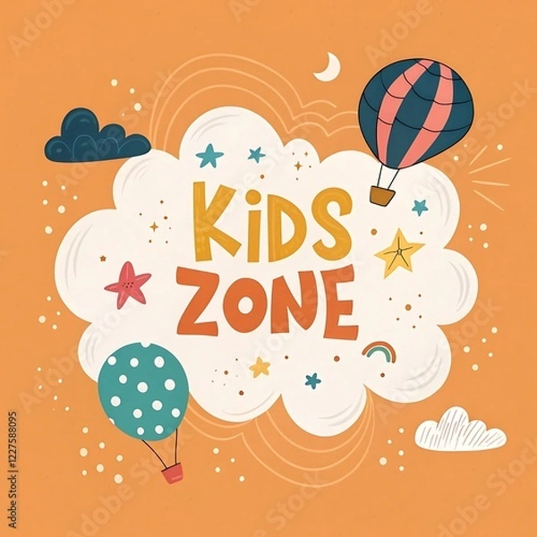 Obraz Playing kids cartoon