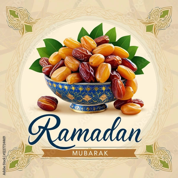 Obraz social media post for marketing with dried fruits