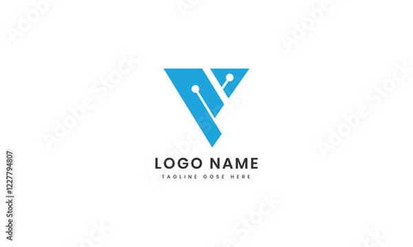Fototapeta shape v logo design