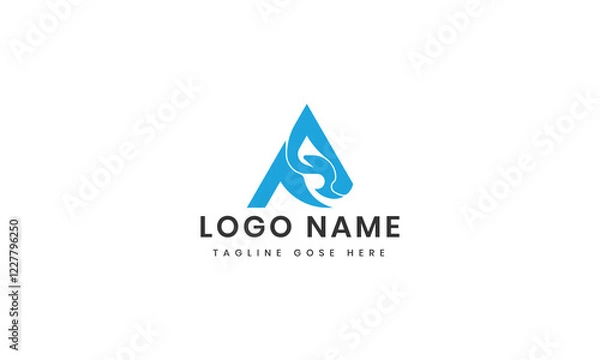 Fototapeta Abstract a r  logo