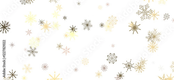 Fototapeta Festive Snowstorm: Magnificent 3D Illustration Showcasing Falling Christmas Snowflakes