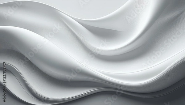 Obraz white and gray wallpaper with simple fluid texture