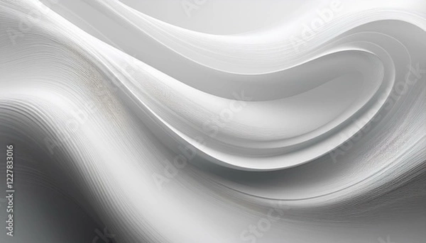 Obraz white and gray wallpaper with simple fluid texture