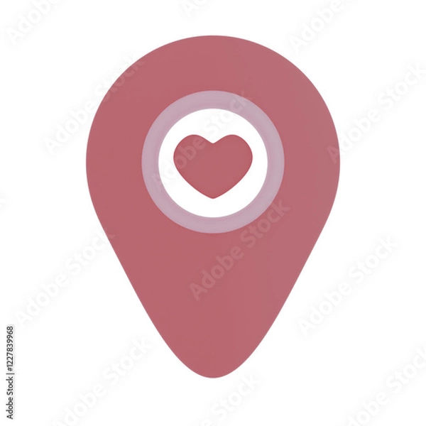 Fototapeta 3d Render Love making Locations