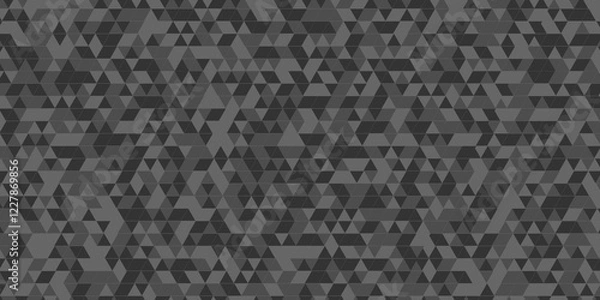 Fototapeta Vector black, gray overlapping cube square low polygon texture wallpaper. abstract surface creative diamond pattern corporate. gray polygon Mosaic triangle overlap texture background.	