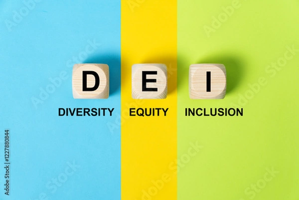 Fototapeta DEI, Diversity, equity and inclusion symbol.