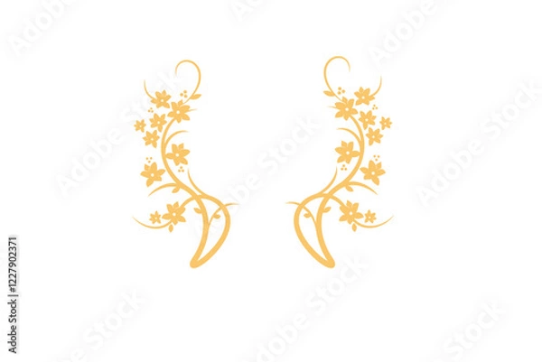 Fototapeta flames set