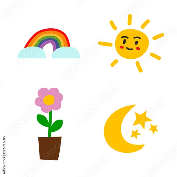 Fototapeta sunny set