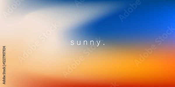 Obraz Abstract pastel gradient sunny weather sky colors. Blurred blue and orange gradient colors. Soft pastel rainbow colors. Sunset or sunrise background