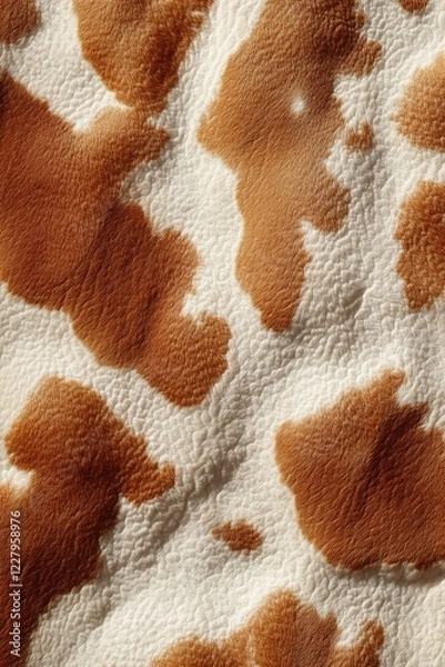 Fototapeta Up close image of woven fabric with a decorative wood grain pattern.