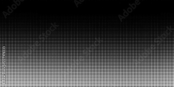 Obraz Wide format and rectangular,rectangle horizontal,linear halftone  pattern,texture.Circles,dots,screen-tone illustration
