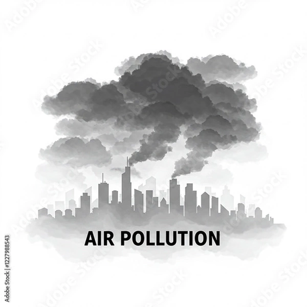 Obraz city skyline in the shape