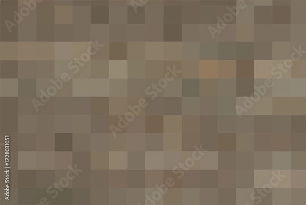 Fototapeta Gradient brown background. Creative texture from brown squares for publication, design, poster, calendar, post, screensaver, wallpaper, postcard, cover, banner, website. Vector illustration