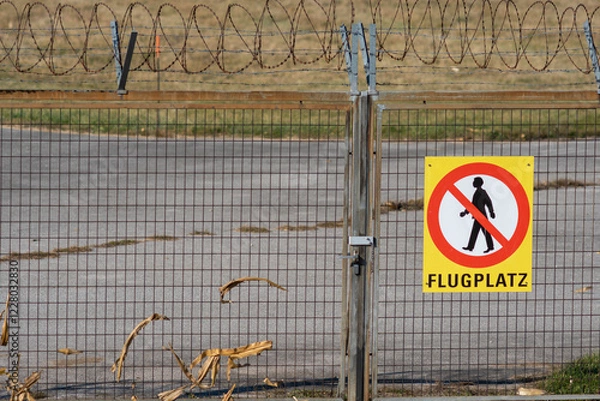 Obraz Flugplatz sign