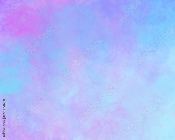 Obraz Soft Pastel Cloudy Texture in Blue Pink