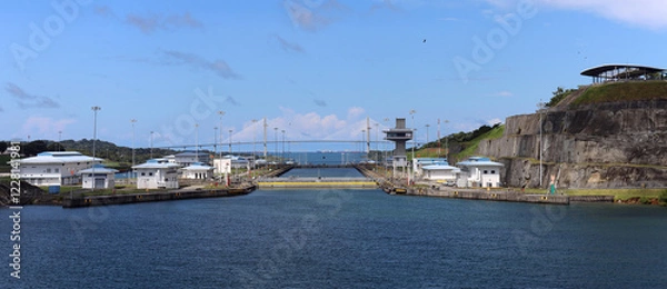 Obraz Panama Canal Gate to Atlantic Ocean
