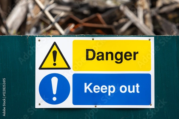 Obraz Danger Keep Out Sign