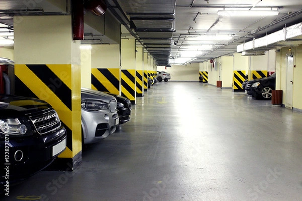 Obraz underground parking in house