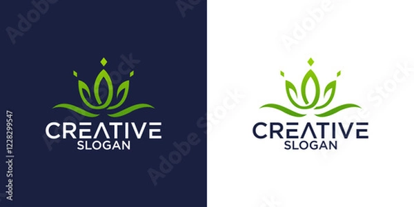 Fototapeta Lotus flower logo
