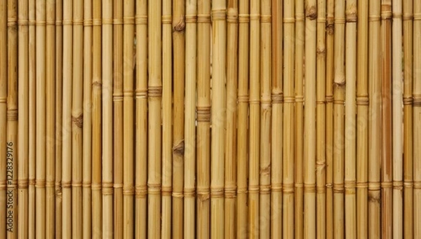 Fototapeta Organic bamboo texture with soft natural grain, warm earthy tones, seamless pattern