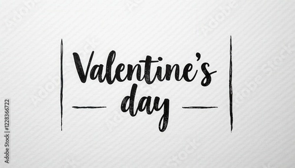 Obraz Festive Valentine's Day Celebrations on a Black Text Background