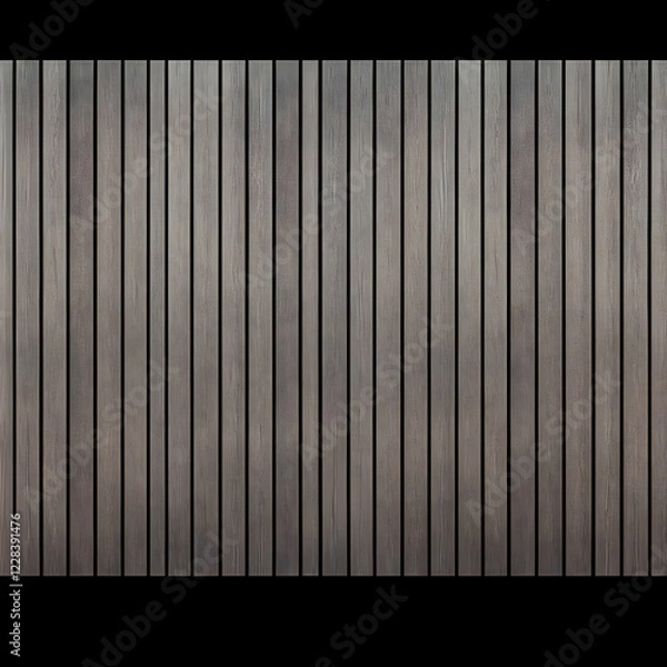 Fototapeta Gray Wood Planks Form a Textured Background with Vertical Lines and a Rustic Appearance