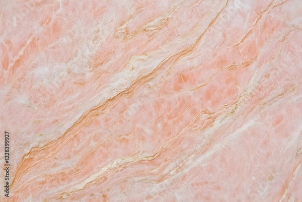 Fototapeta Pink Marble Texture Background Shows Elegant Stone Surface with Natural Veins and Swirls