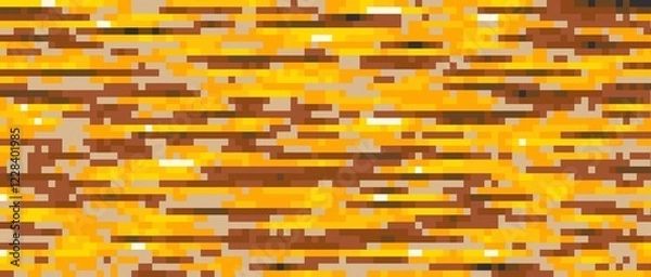 Obraz generative procedural "gold pixel cloth" background