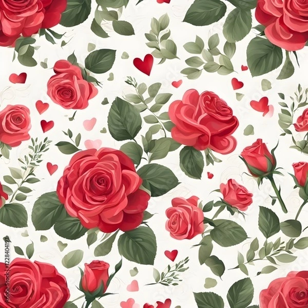 Fototapeta valentine background, heartwarming, rose, love, floral
