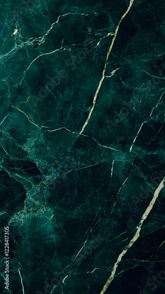 Obraz Dark Green Marble Texture Background Shows Elegant Stone Veins Naturally and Beautifully