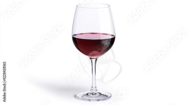 Fototapeta Red Wine in Elegant Glass