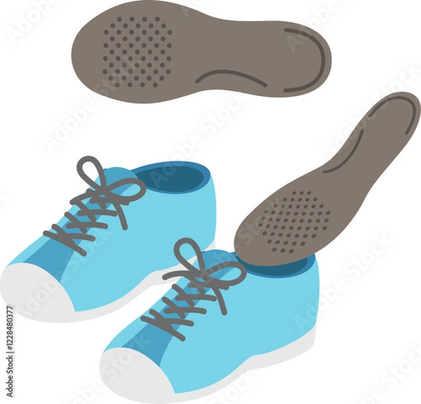 Fototapeta スニーカーに入れられるインソール