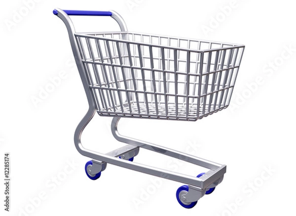 Obraz Isolated  Stylized shopping cart