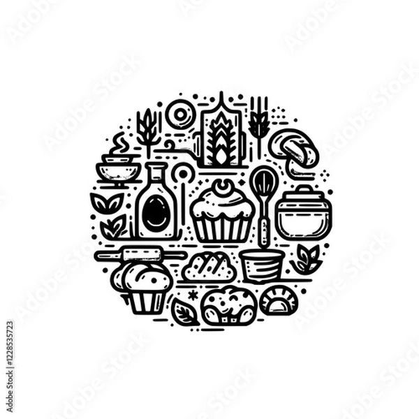 Fototapeta bakery logo