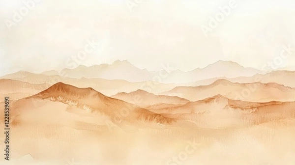 Fototapeta Serene Abstract Landscape with Soft Earthy Tones and Gentle Gradients