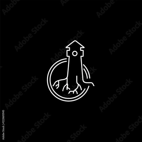 Fototapeta roots lighthouse image
